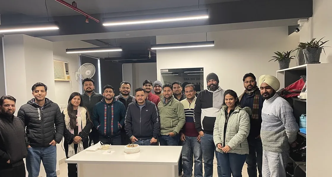 The RankinAI team together in the office